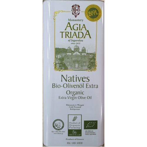 Olive oil Extra virgin  Organic 5L - Holy Trinity Monastery